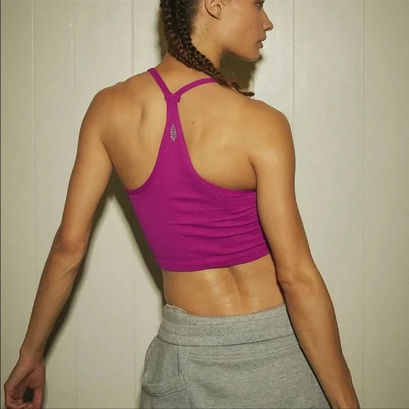 NEW Free People Movement Happiness Runs Sweetheart Crop top & Good Karma Shorts - Picture 6 of 7